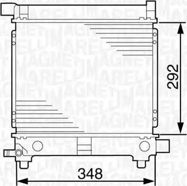 Magneti Marelli 350213535000 - Radiator, mühərrikin soyudulması furqanavto.az