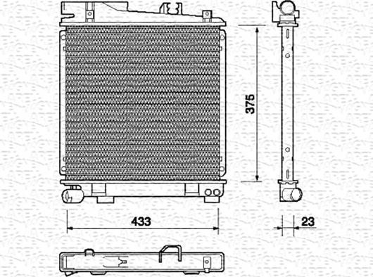 Magneti Marelli 350213699000 - Radiator, mühərrikin soyudulması furqanavto.az