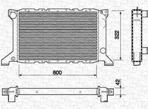 Magneti Marelli 350213686000 - Radiator, mühərrikin soyudulması furqanavto.az