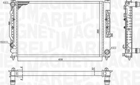 Magneti Marelli 350213199900 - Radiator, mühərrikin soyudulması furqanavto.az