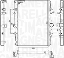 Magneti Marelli 350213199400 - Radiator, mühərrikin soyudulması furqanavto.az