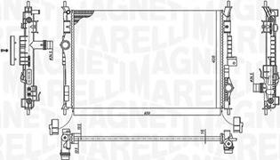 Magneti Marelli 350213199600 - Radiator, mühərrikin soyudulması furqanavto.az