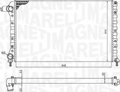 Magneti Marelli 350213194400 - Radiator, mühərrikin soyudulması furqanavto.az