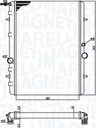 Magneti Marelli 350213191900 - Radiator, mühərrikin soyudulması furqanavto.az