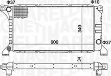 Magneti Marelli 350213193500 - Radiator, mühərrikin soyudulması furqanavto.az