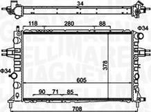 Magneti Marelli 350213192300 - Radiator, mühərrikin soyudulması furqanavto.az