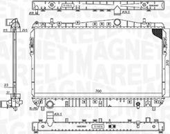 Magneti Marelli 350213197600 - Radiator, mühərrikin soyudulması furqanavto.az