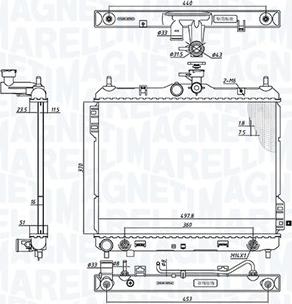 Magneti Marelli 350213197700 - Radiator, mühərrikin soyudulması furqanavto.az