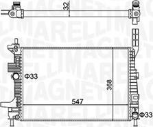 Magneti Marelli 350213159700 - Radiator, mühərrikin soyudulması furqanavto.az