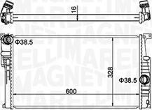 Magneti Marelli 350213155100 - Radiator, mühərrikin soyudulması furqanavto.az