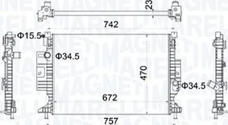 Magneti Marelli 350213155300 - Radiator, mühərrikin soyudulması www.furqanavto.az