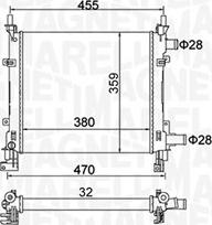 Magneti Marelli 350213161900 - Radiator, mühərrikin soyudulması furqanavto.az