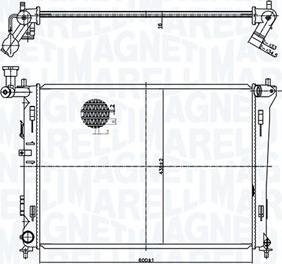 Magneti Marelli 350213168100 - Radiator, mühərrikin soyudulması furqanavto.az