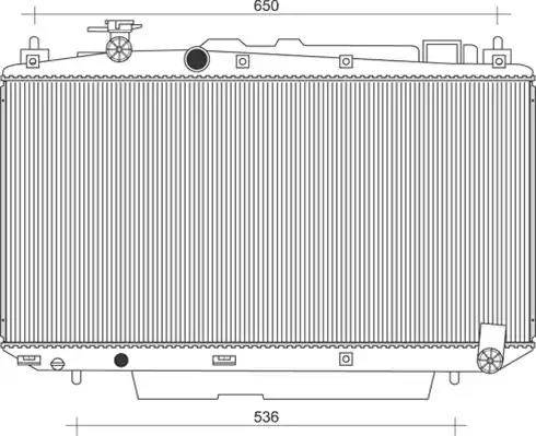 Magneti Marelli 350213104100 - Radiator, mühərrikin soyudulması furqanavto.az