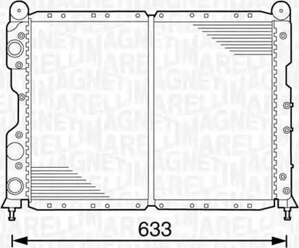 Magneti Marelli 350213100100 - Radiator, mühərrikin soyudulması furqanavto.az