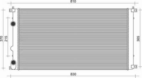 Magneti Marelli 350213103009 - Radiator, mühərrikin soyudulması furqanavto.az