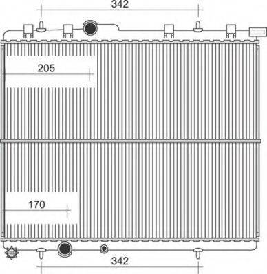 Magneti Marelli 350213107800 - Radiator, mühərrikin soyudulması furqanavto.az