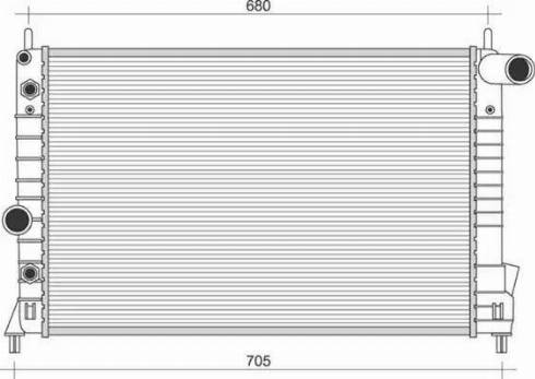 Magneti Marelli 350213114800 - Radiator, mühərrikin soyudulması furqanavto.az