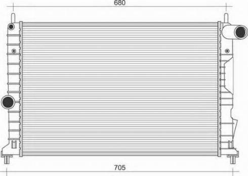 Magneti Marelli 350213115009 - Radiator, mühərrikin soyudulması furqanavto.az