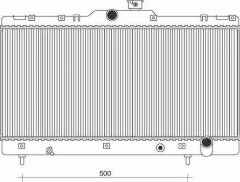 Magneti Marelli 350213116009 - Radiator, mühərrikin soyudulması furqanavto.az