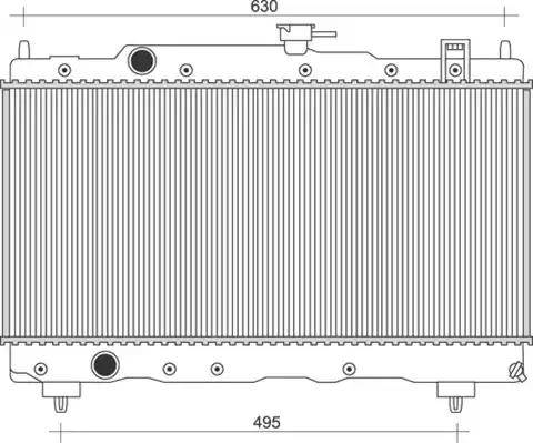 Magneti Marelli 350213116200 - Radiator, mühərrikin soyudulması furqanavto.az