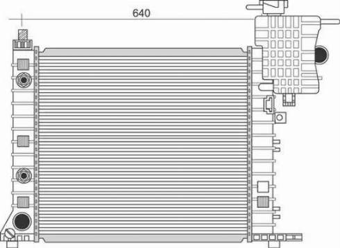 Magneti Marelli 350213110900 - Radiator, mühərrikin soyudulması furqanavto.az