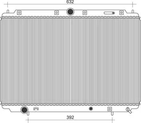 Magneti Marelli 350213111200 - Radiator, mühərrikin soyudulması furqanavto.az