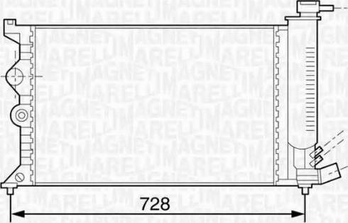 Magneti Marelli 350213118600 - Radiator, mühərrikin soyudulması furqanavto.az