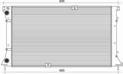 Magneti Marelli 350213113700 - Radiator, mühərrikin soyudulması furqanavto.az