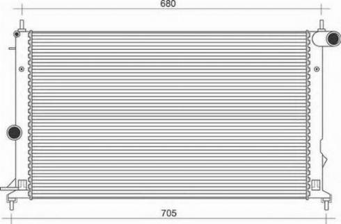 Magneti Marelli 350213112400 - Radiator, mühərrikin soyudulması furqanavto.az