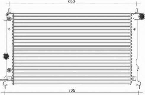 Magneti Marelli 350213112500 - Radiator, mühərrikin soyudulması furqanavto.az