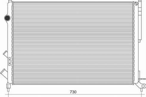 Magneti Marelli 350213112800 - Radiator, mühərrikin soyudulması furqanavto.az