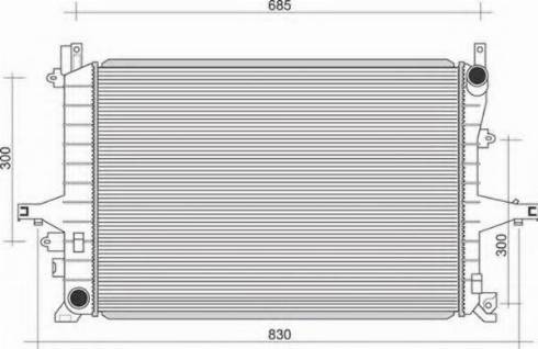 Magneti Marelli 350213117100 - Radiator, mühərrikin soyudulması furqanavto.az