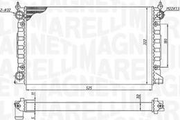 Magneti Marelli 350213189600 - Radiator, mühərrikin soyudulması furqanavto.az