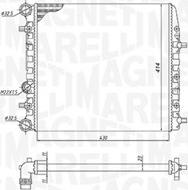 Magneti Marelli 350213184600 - Radiator, mühərrikin soyudulması furqanavto.az