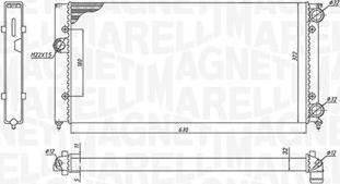 Magneti Marelli 350213185300 - Radiator, mühərrikin soyudulması furqanavto.az