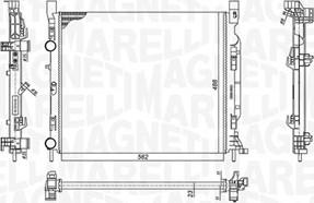 Magneti Marelli 350213186900 - Radiator, mühərrikin soyudulması furqanavto.az