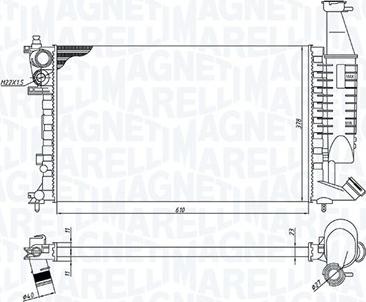 Magneti Marelli 350213186400 - Radiator, mühərrikin soyudulması furqanavto.az