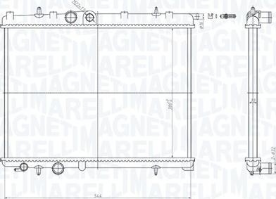 Magneti Marelli 350213180500 - Radiator, mühərrikin soyudulması furqanavto.az