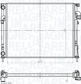 Magneti Marelli 350213181600 - Radiator, mühərrikin soyudulması furqanavto.az