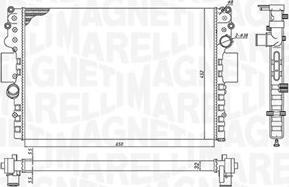 Magneti Marelli 350213183800 - Radiator, mühərrikin soyudulması furqanavto.az