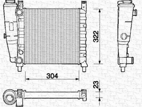 Magneti Marelli 350213125000 - Radiator, mühərrikin soyudulması furqanavto.az