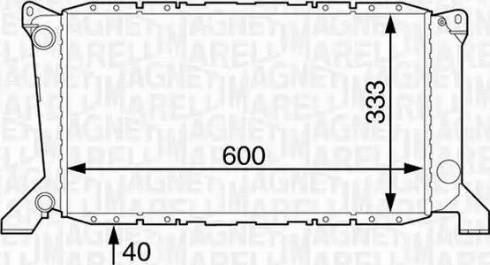 Magneti Marelli 350213122200 - Radiator, mühərrikin soyudulması furqanavto.az