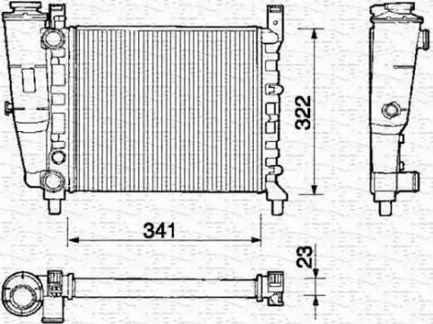 Magneti Marelli 350213127000 - Radiator, mühərrikin soyudulması furqanavto.az