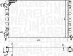 Magneti Marelli 350213179000 - Radiator, mühərrikin soyudulması furqanavto.az