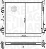 Magneti Marelli 350213179300 - Radiator, mühərrikin soyudulması furqanavto.az