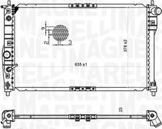 Magneti Marelli 350213175600 - Radiator, mühərrikin soyudulması furqanavto.az