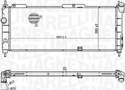 Magneti Marelli 350213175300 - Radiator, mühərrikin soyudulması furqanavto.az