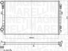 Magneti Marelli 350213173400 - Radiator, mühərrikin soyudulması furqanavto.az