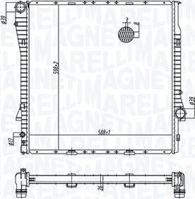 Magneti Marelli 350213177700 - Radiator, mühərrikin soyudulması furqanavto.az